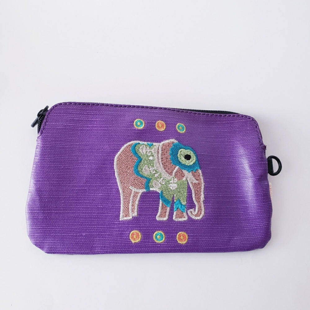 Sakroots Colorful Multi Print Zippered Pouch